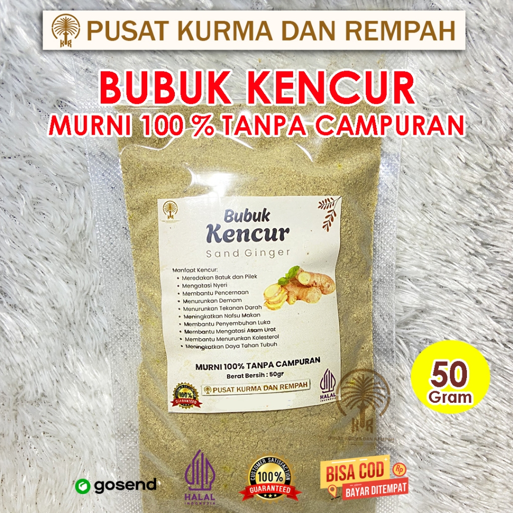 

Bubuk Kencur Premium 50gram – 100% Murni Tanpa Campuran