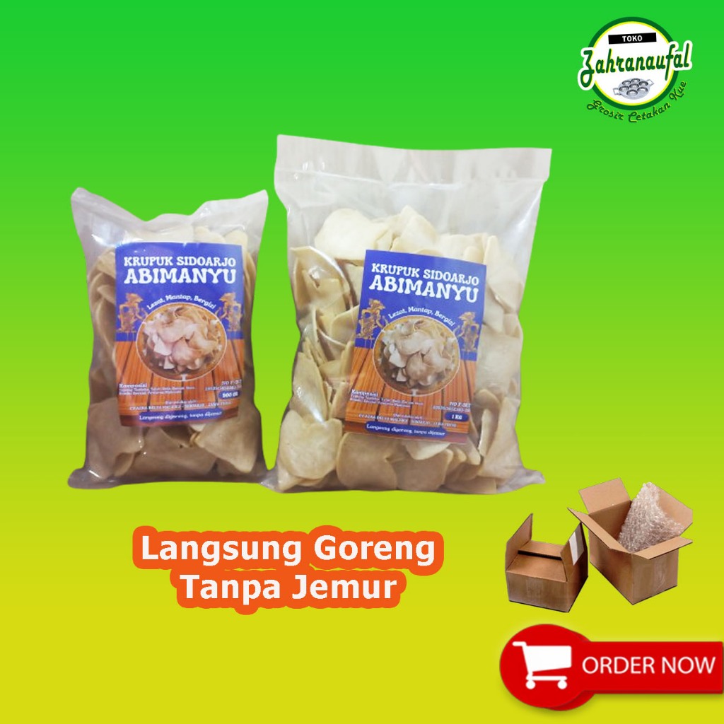 

Kerupuk Udang Mentah Sidoarjo Jenis Kancing Putih Langsung Goreng Tanpa Jemur