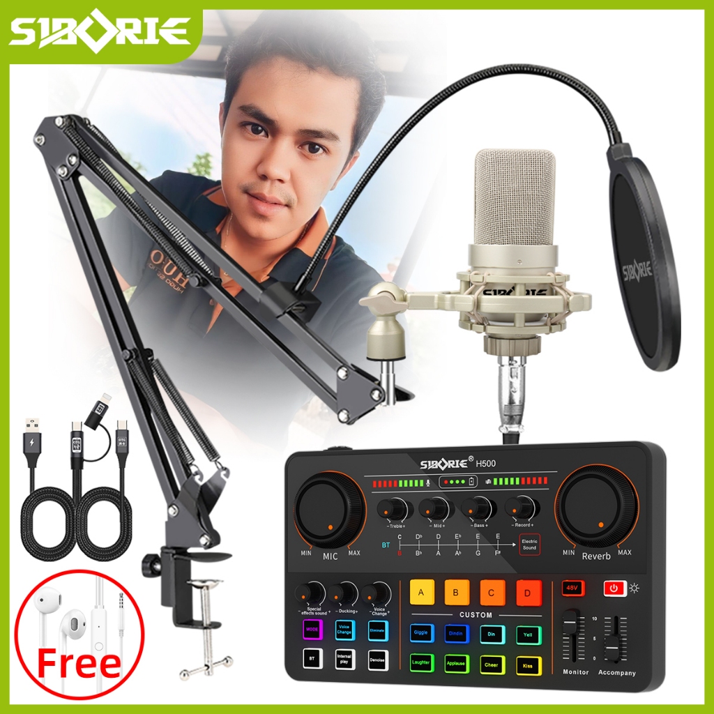 Siborie&uda_store02 rekomendasi bersama Soundcard H500+103+E10+OTG-2 IN 1