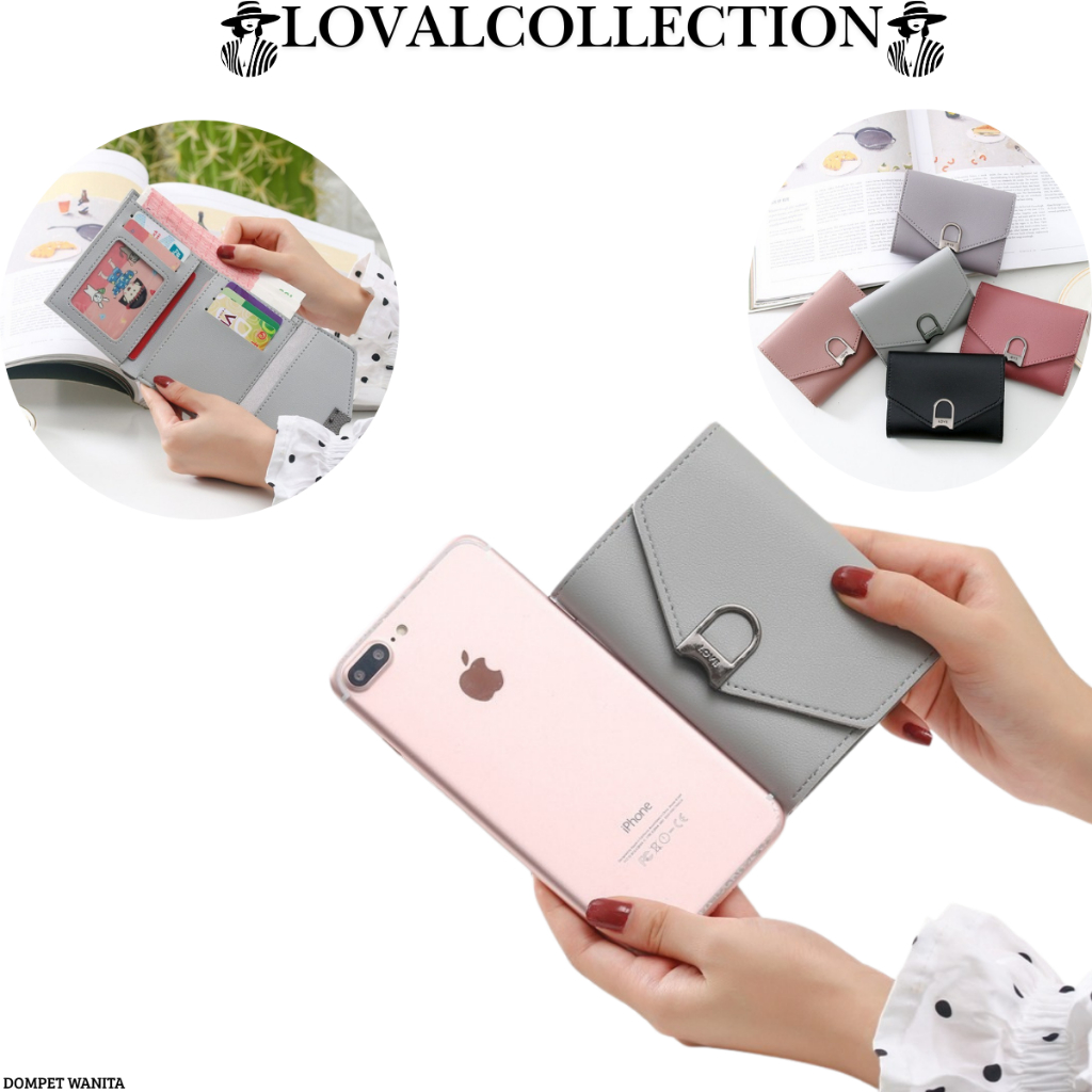 LC DOMPET WANITA 117D DOMPET LIPAT IMPOR MURAH CANTIK REAL PIC# DOMPET CEWEK LIPAT MINI C3