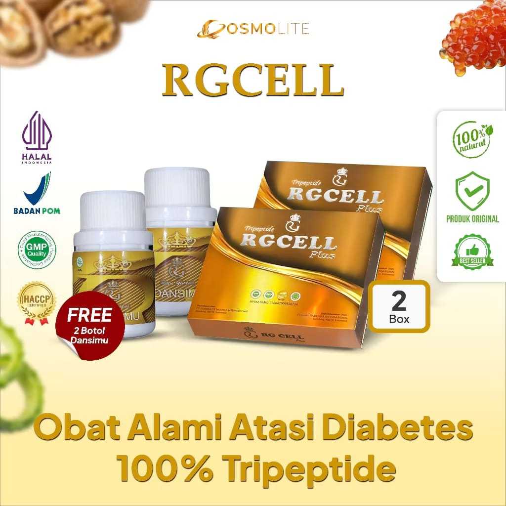 RG CELL PLUS TRIPEPTIDE - Suplement kesehatan regenerasi sel dalam tubuh | 2 RG CELL 2 DANSIMU