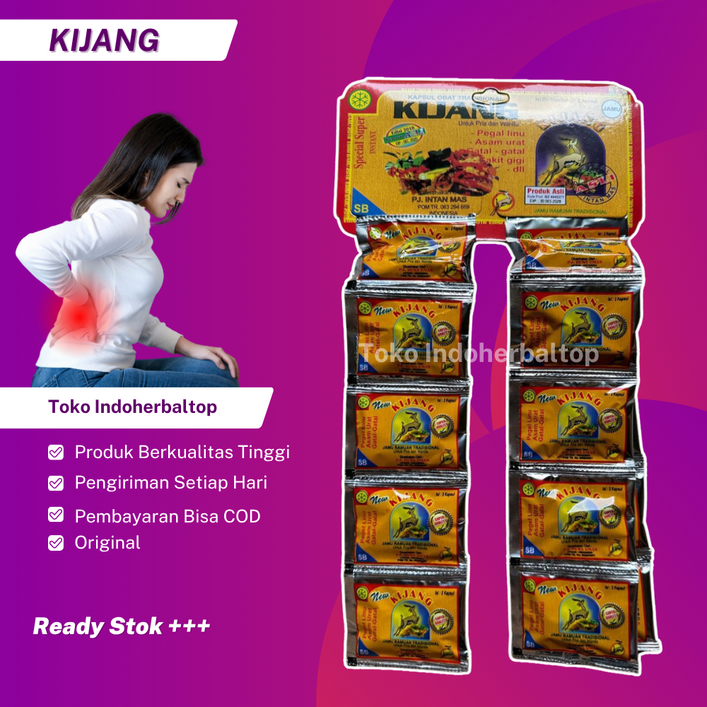 

Kapsul Cap Kijang Asli Renceng 20 Sachet