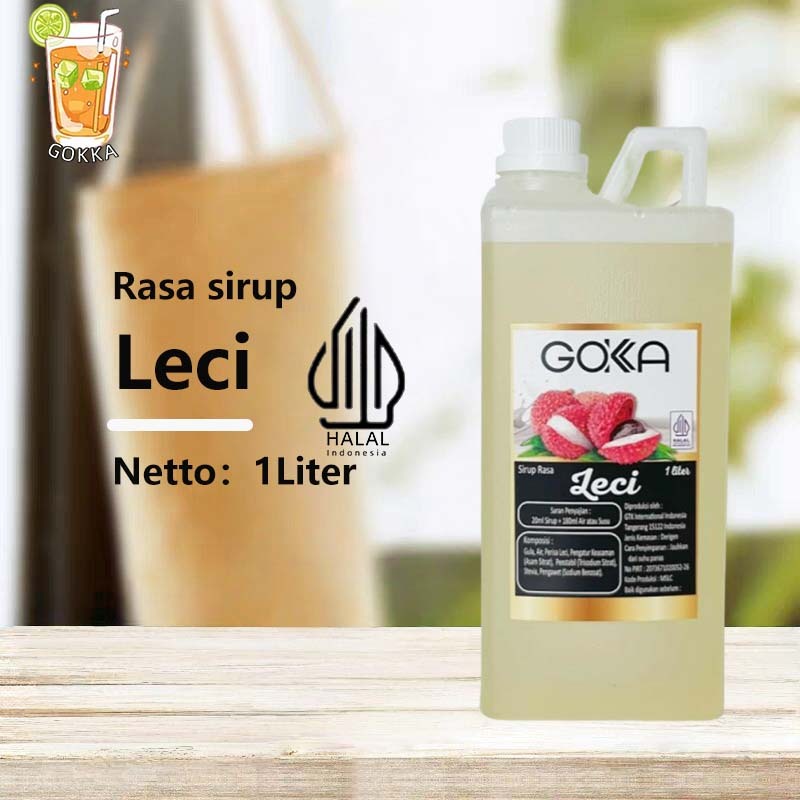 

GОKKA Syrup / Leci Flavoured Sirup / Sirup Leci 1L International Halal