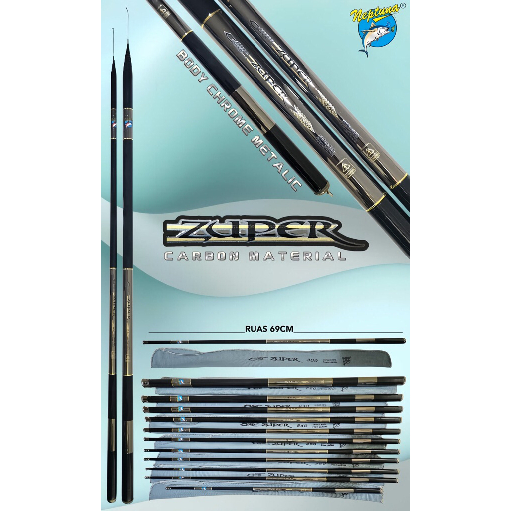 Joran NEPTUNA ZUPER | Carbon | Body Chrome Metalic