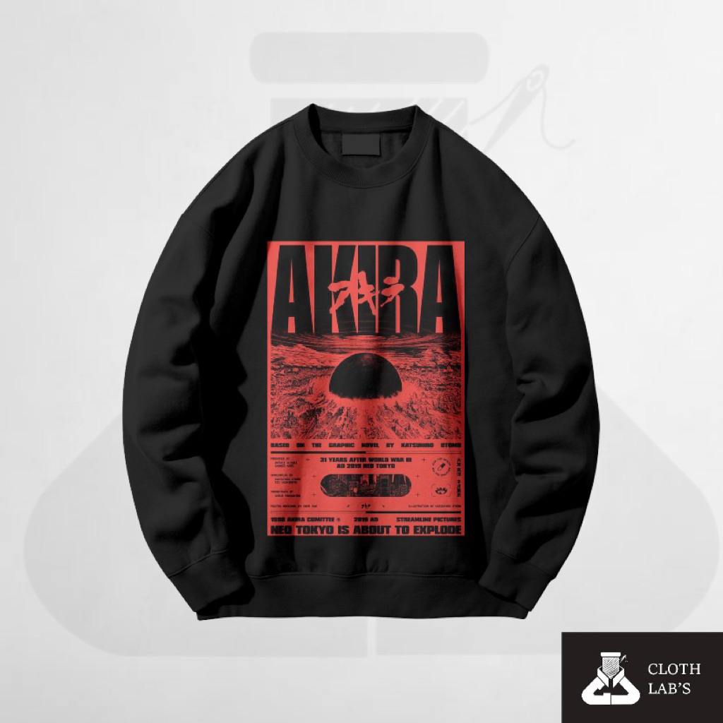 LIMITED CREWNECK BAND AKIRA / SWEATER UNIXES LEMBUT HALUS / SWEATER VIRAL KEKINIAN