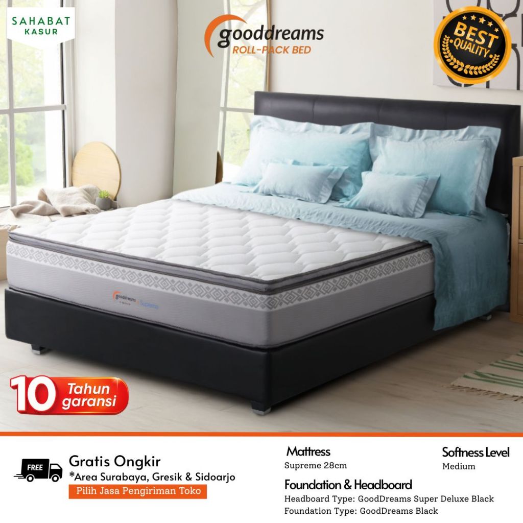 Kasur Busa Pegas gooddreams by Florence SUPREME Ortho Spring Kasur Springbed Gooddreams by Florence