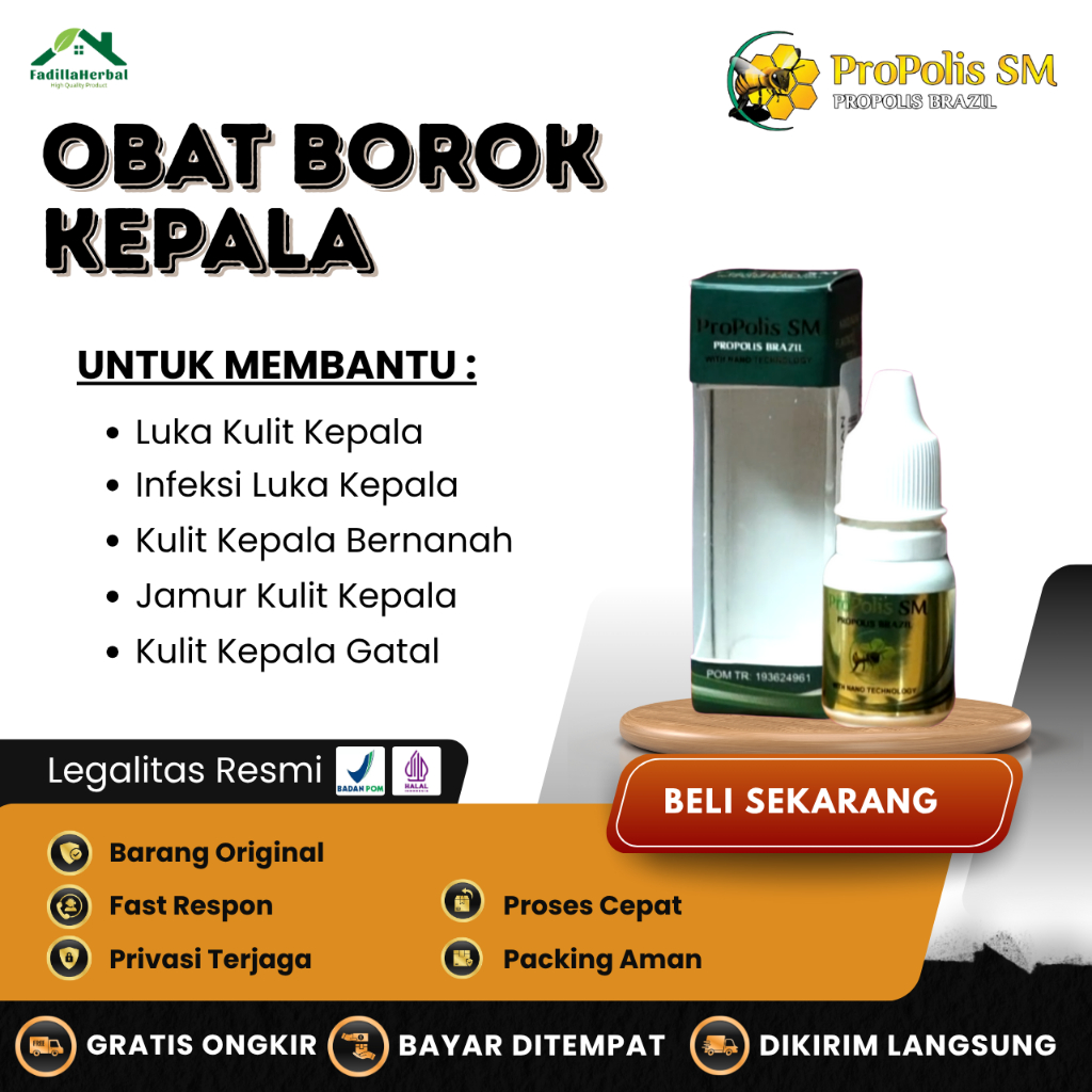 Obat Borok Kepala, Obat Luka Borok di Kepala, Obat Kulit Kepala Bernanah dan Gatal, Obat Borok Kepal