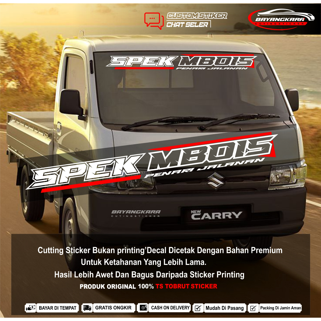 cuting stiker KACA mobil truk pick up hino bisa custom stiker spek mboiss