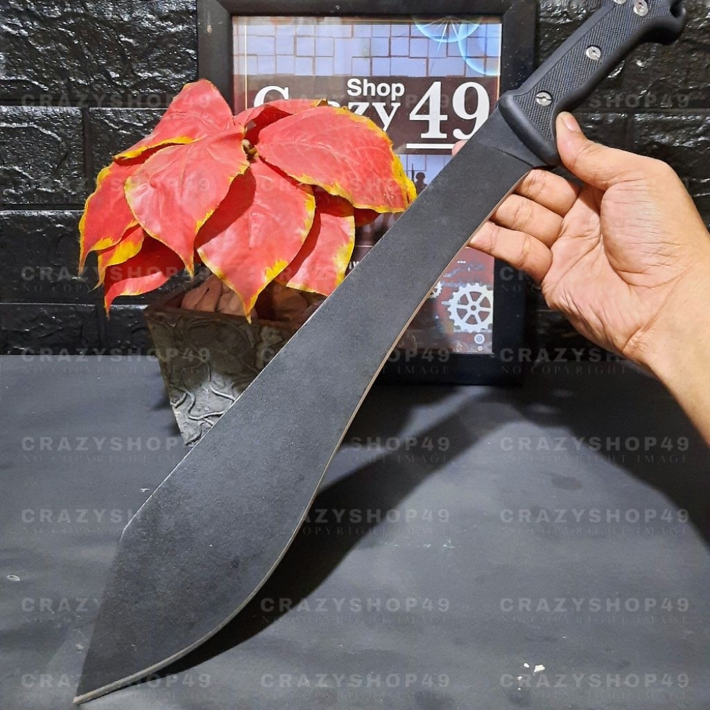 Pisau Survival Outdoor Camillus Black Include Sarung / Pisau Tactical / Survival Kit