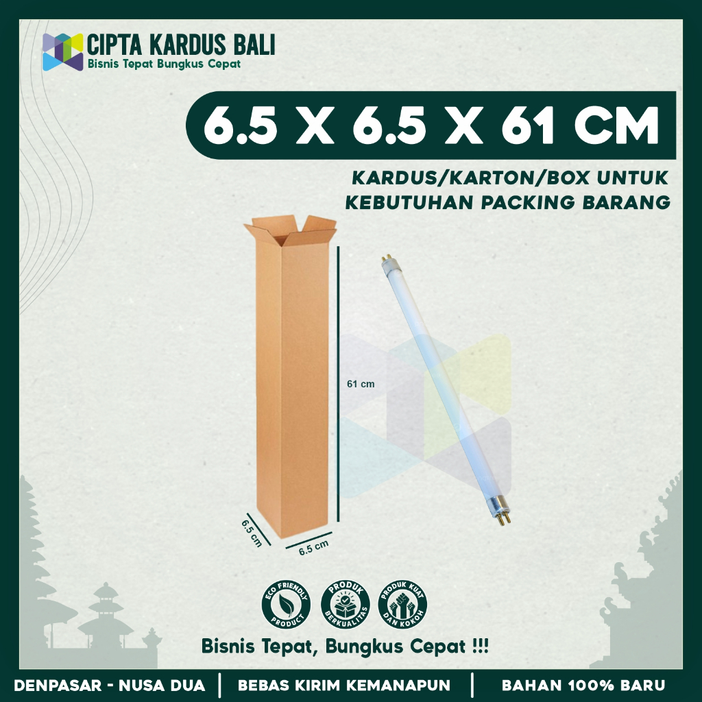 

Kardus Packing 6.5x6.5x61 | Box packing | Karton Packing