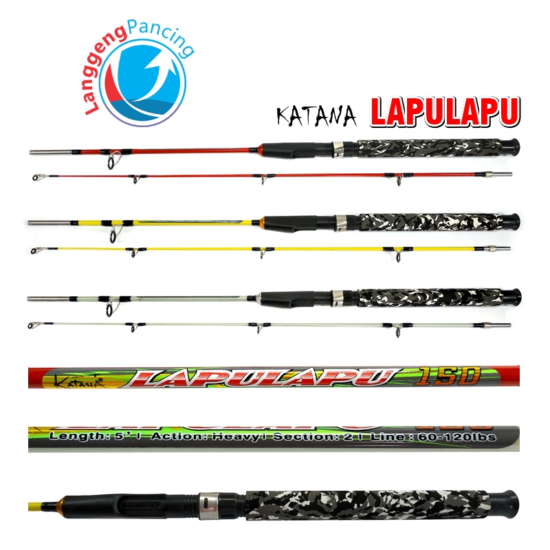ALAT PANCING JORAN  SPINNING KATANA LAPU - LAPU FIBER SOLID SOCK JORAN DRAT