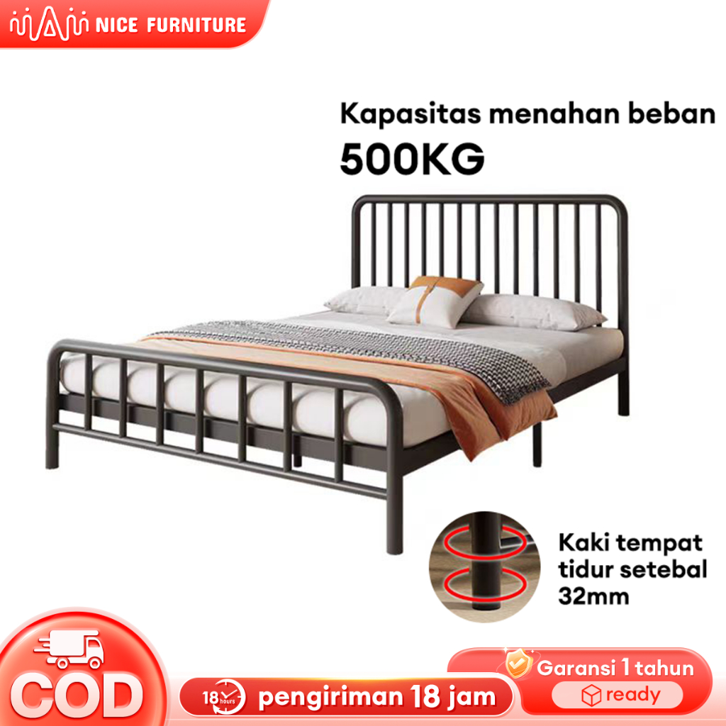 Ranjang Besi / Tatakan Divan Tempat Tidur / Tatakan Divan Besi Bisu Ekonomi / Divan Dipan Yang Tebal