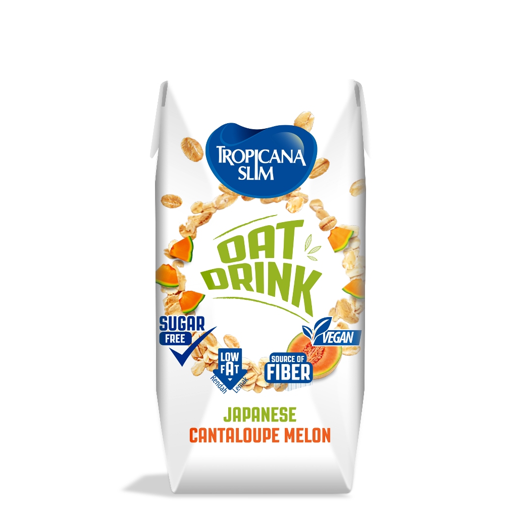 

Tropicana Slim UHT Oat Drink Japanese Cantaloupe Melan 190ML