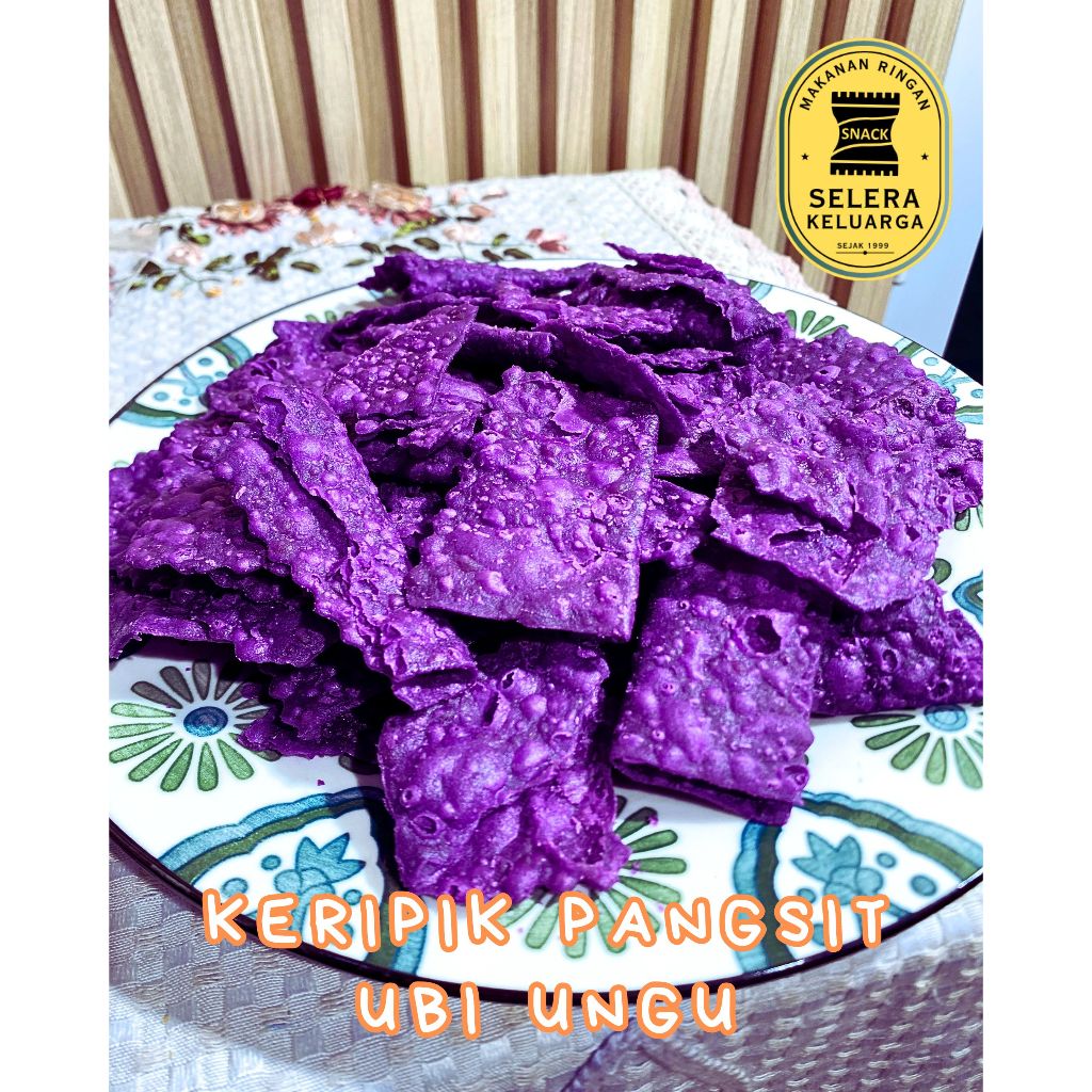 

KERIPIK PANGSIT UNGU / KERIPIK PANGSIT UBI UNGU | SNACK SELERA KELUARGA PEKANBARU