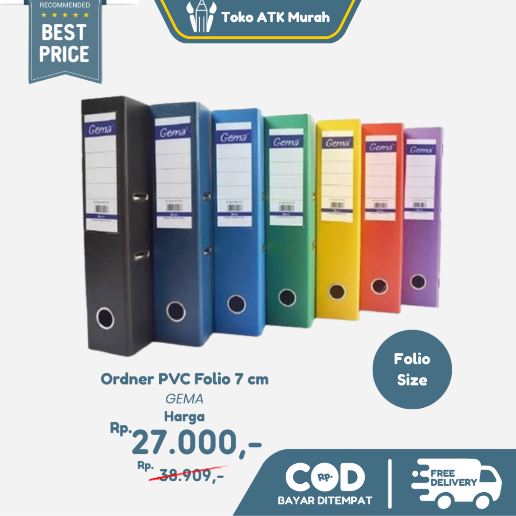 

Ordner Gema PVC Folio GM-1170 - Map Penyimpanan Dokumen