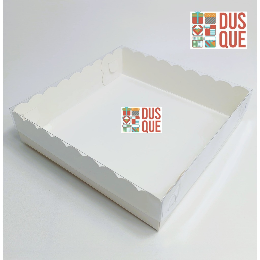 

Dus Kotak Kue Ivory Laminasi Putih Polos 20x20x5cm Laminasi Ivory Premium 20 x 20 x 5 Tutup Mika Full (10 Pcs)