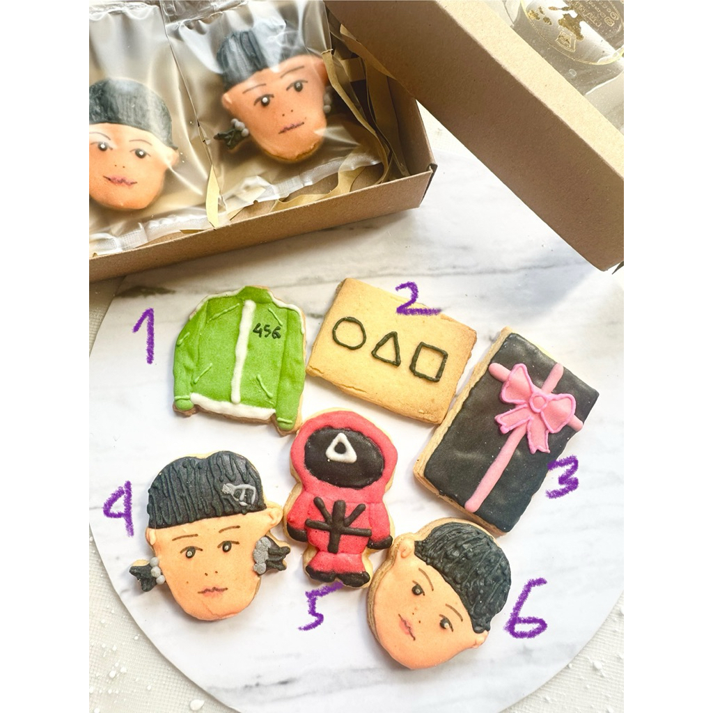 

butter cookies squid game | kukkies per pcs