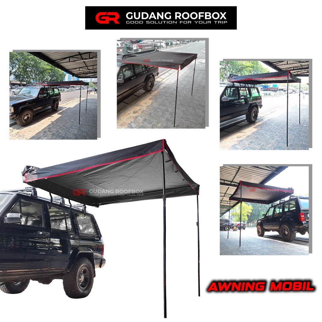 Awning Car Side Awning Kanopi Tenda Samping Mobil Tenda lipat Mobil Camperven