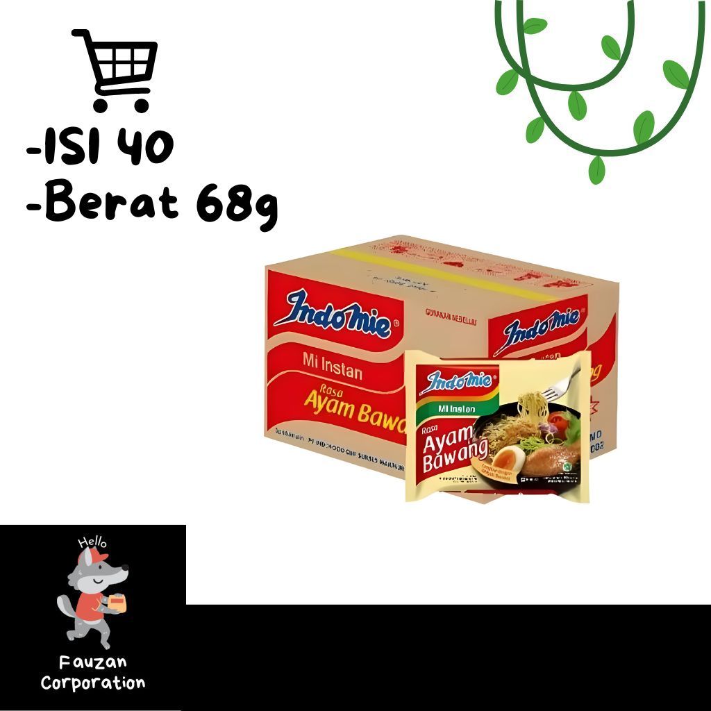 

Indomie Kuah Ayam Bawang 68g 1 Dus Isi 40