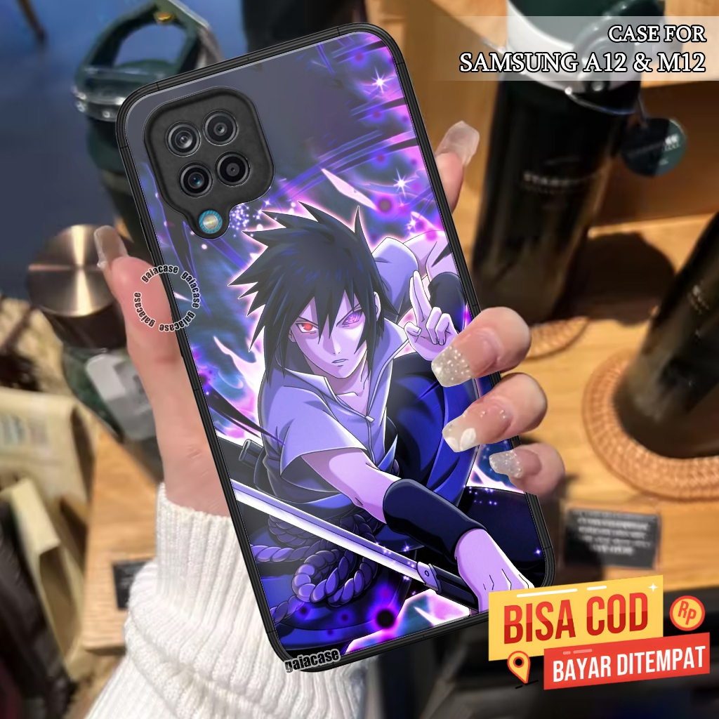Case SAMSUNG A12 M12 Motif NARUTO Case Hp Glossy Casing Softcase Hardcase Kilau Bisa Cod gaiacase