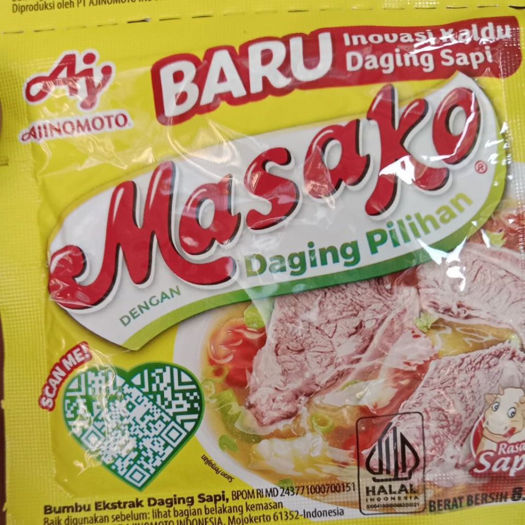 

Masako bumbu rasa kaldu daging sapi 8.5gram eceran