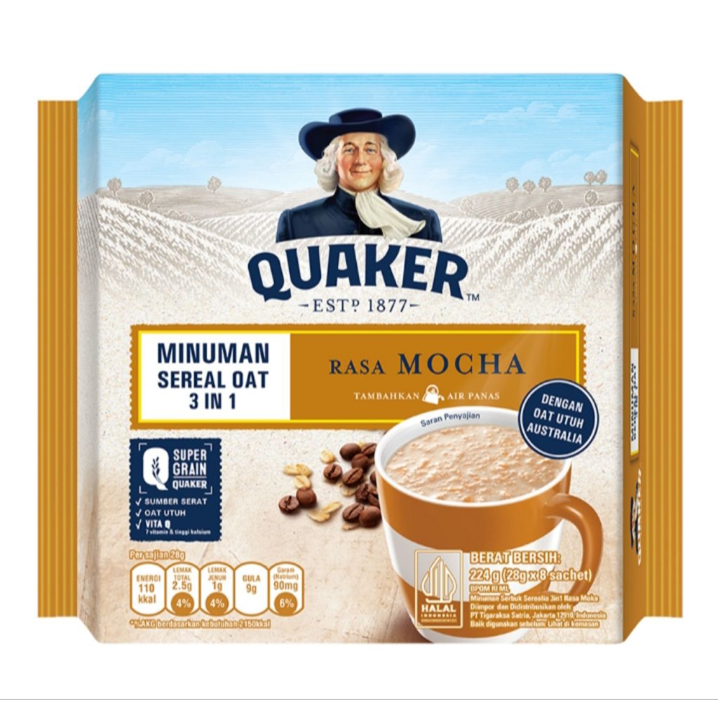 

Quaker Oats 3 In 1 Minuman Sereal Mocha