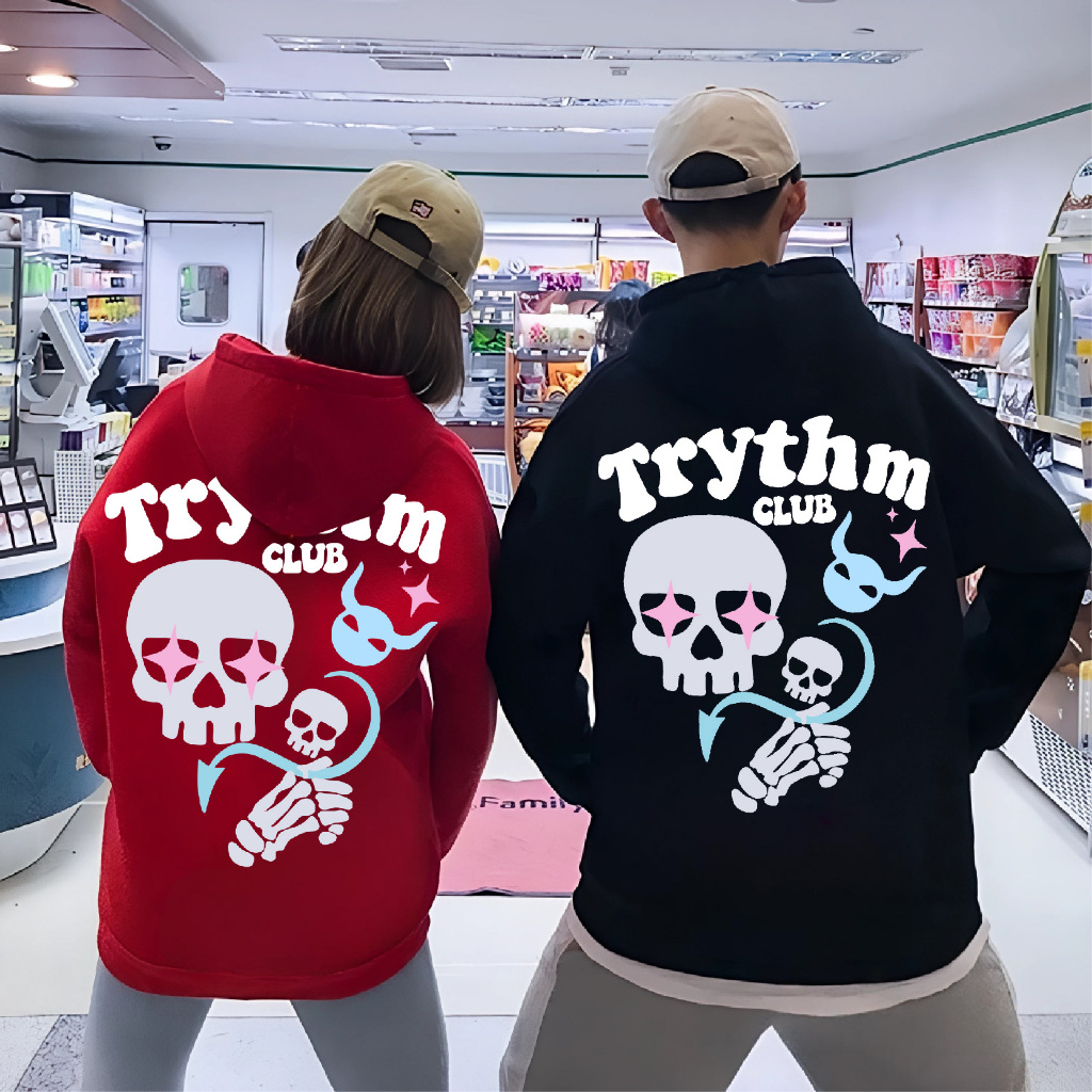 FENJACK Hoodie Jumper TRYTHM CLUB(Sablon) M -XXL (Pria & Wanita)