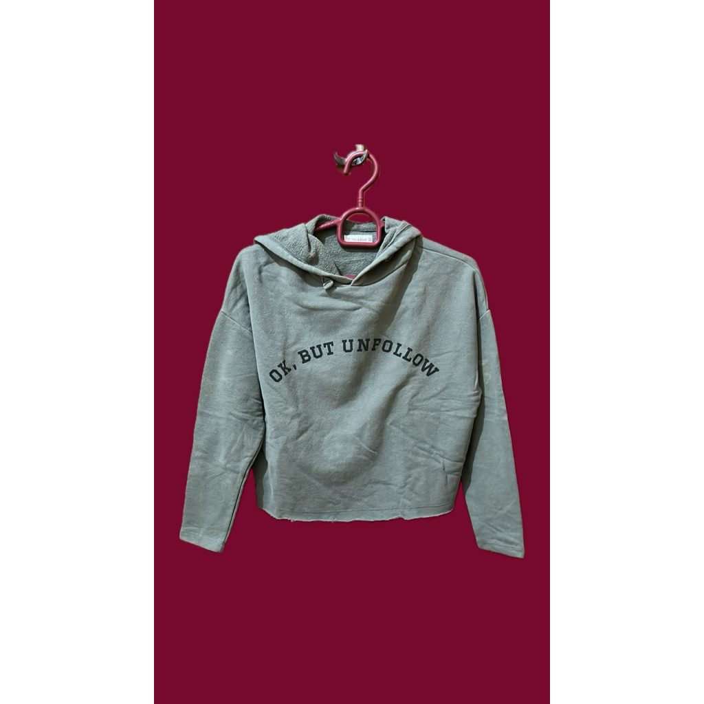 Pull & Bear Hoodie Army Green