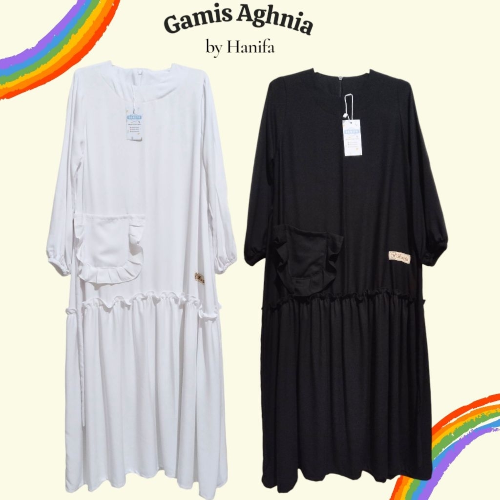 Gamis Aghnia Gamis Anak Perempuan Rayon Twill Gamis Remaja Lebaran Manasik