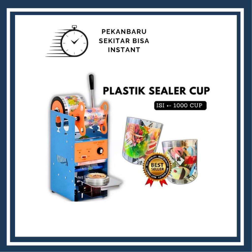 PLASTIK LID CUP GELAS/PLASTIK CUP SEALER/LID CUP SEALER/SEAL CUP ISI 1200