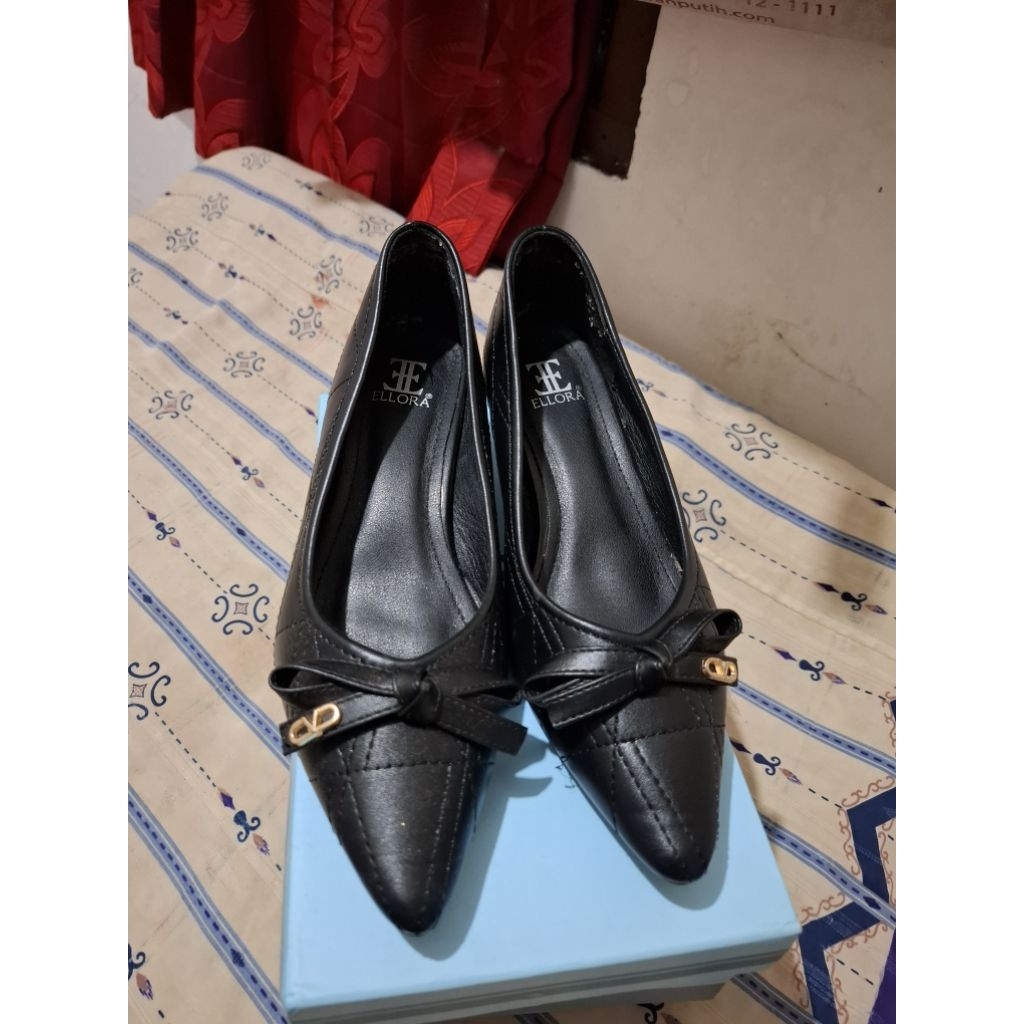 Preloved ELLORA EG-8830 Sepatu Heels wanita Sintetis Import Shoes Premium