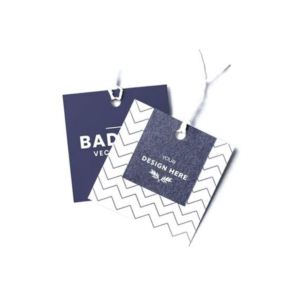 

Hangtag dua model dua sisi model disain terbaru