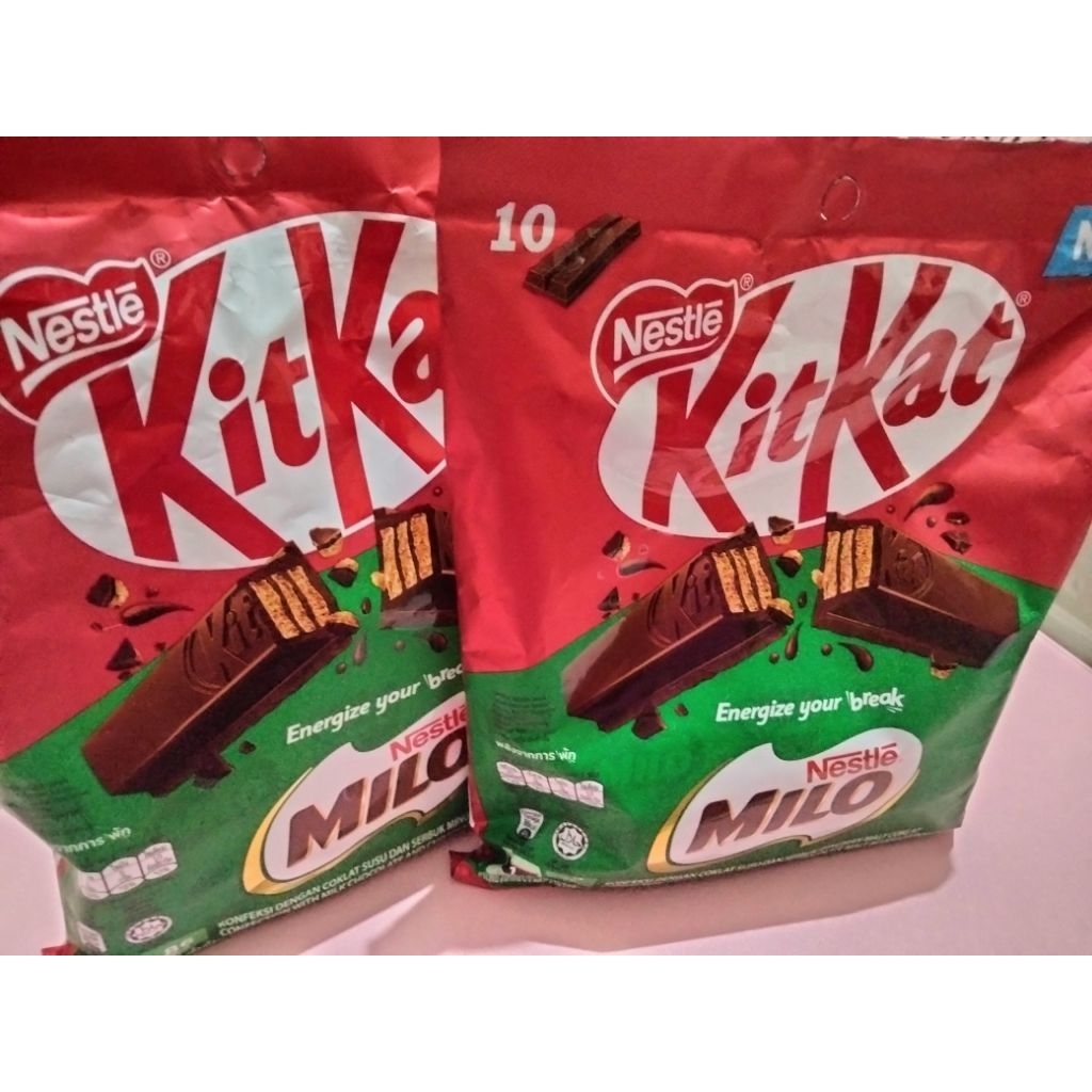 

KitKat MILO Nestle Wafer Cokelat Isi 10 pcs (10 x 16g) – Energize Your Break!