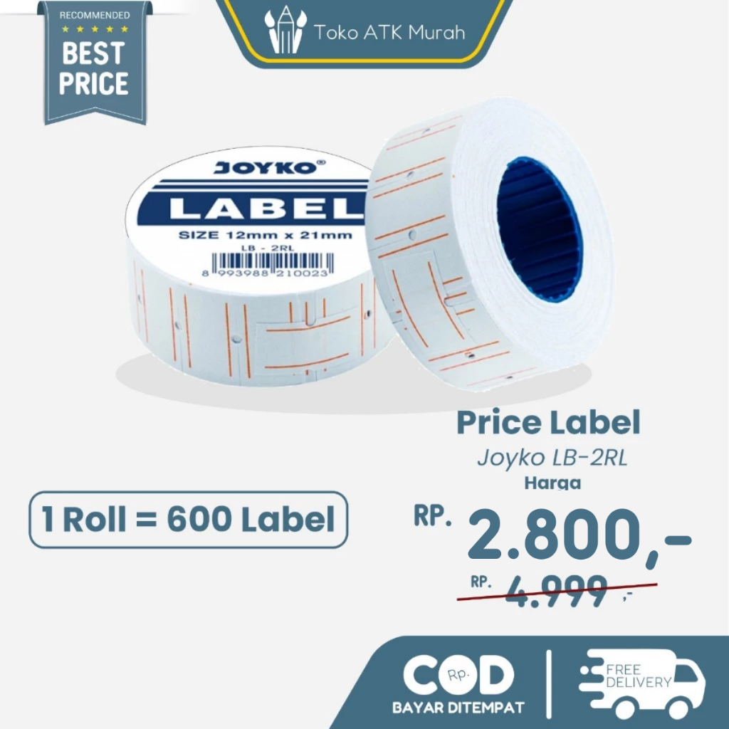 

Label Joyko / Price Label Joyko 1 Baris LB-2RL 1 Roll