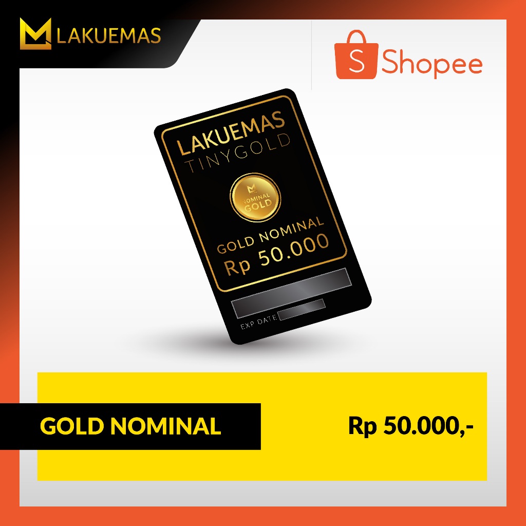 Voucher Emas Fisik Lakuemas Nominal 50 Ribu