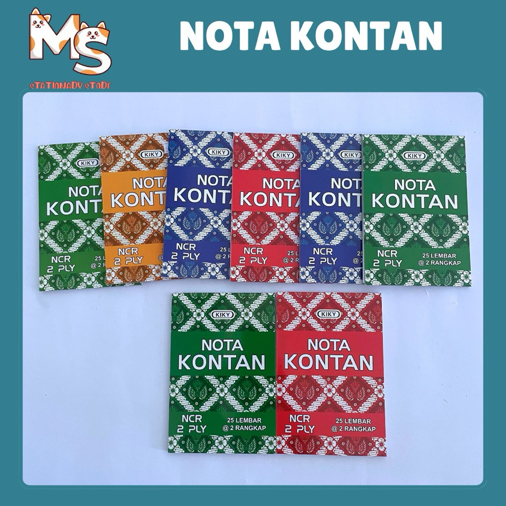 

[1 PCS]NOTA KONTAN KECIL KIKY 2 PLY 25 LEMBAR @ 2 RANGKAP