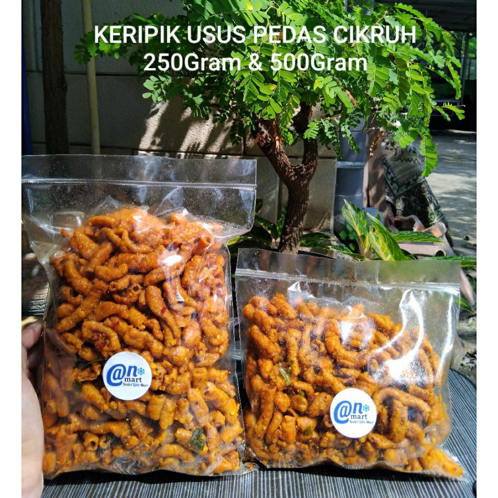 

KERIPIK USUS PEDAS CIKRUH BUMBU MERESAP SAMPE DALEM