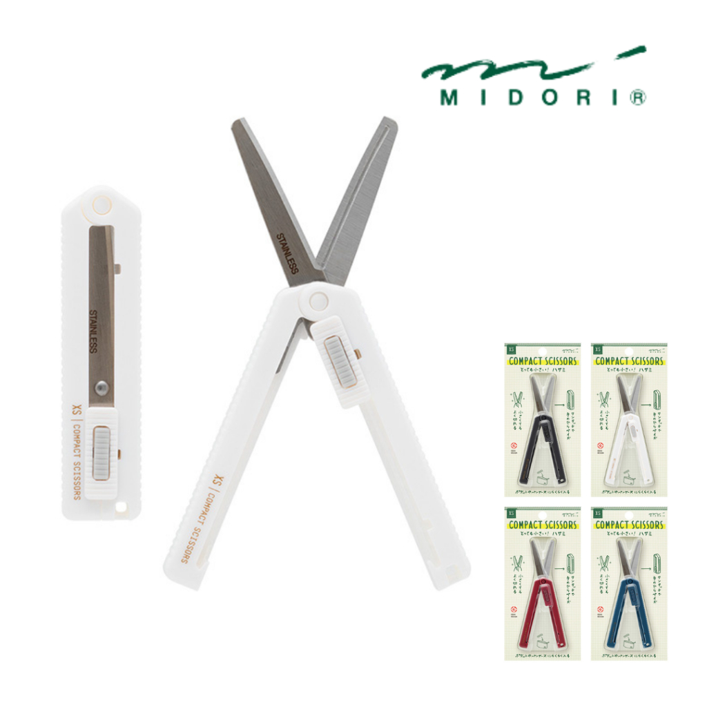 

Midori XS Scissor Foldable Compact Scissor Gunting Lipat Retractable Blade Extra Small