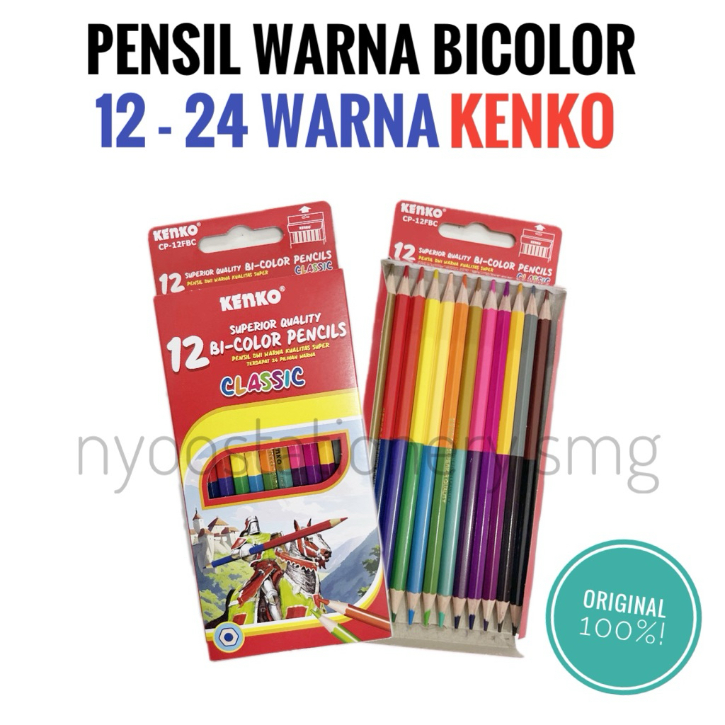 

PENSIL WARNA BICOLOR 12-24 WARNA CLASSIC KENKO PANJANG CP12FBC