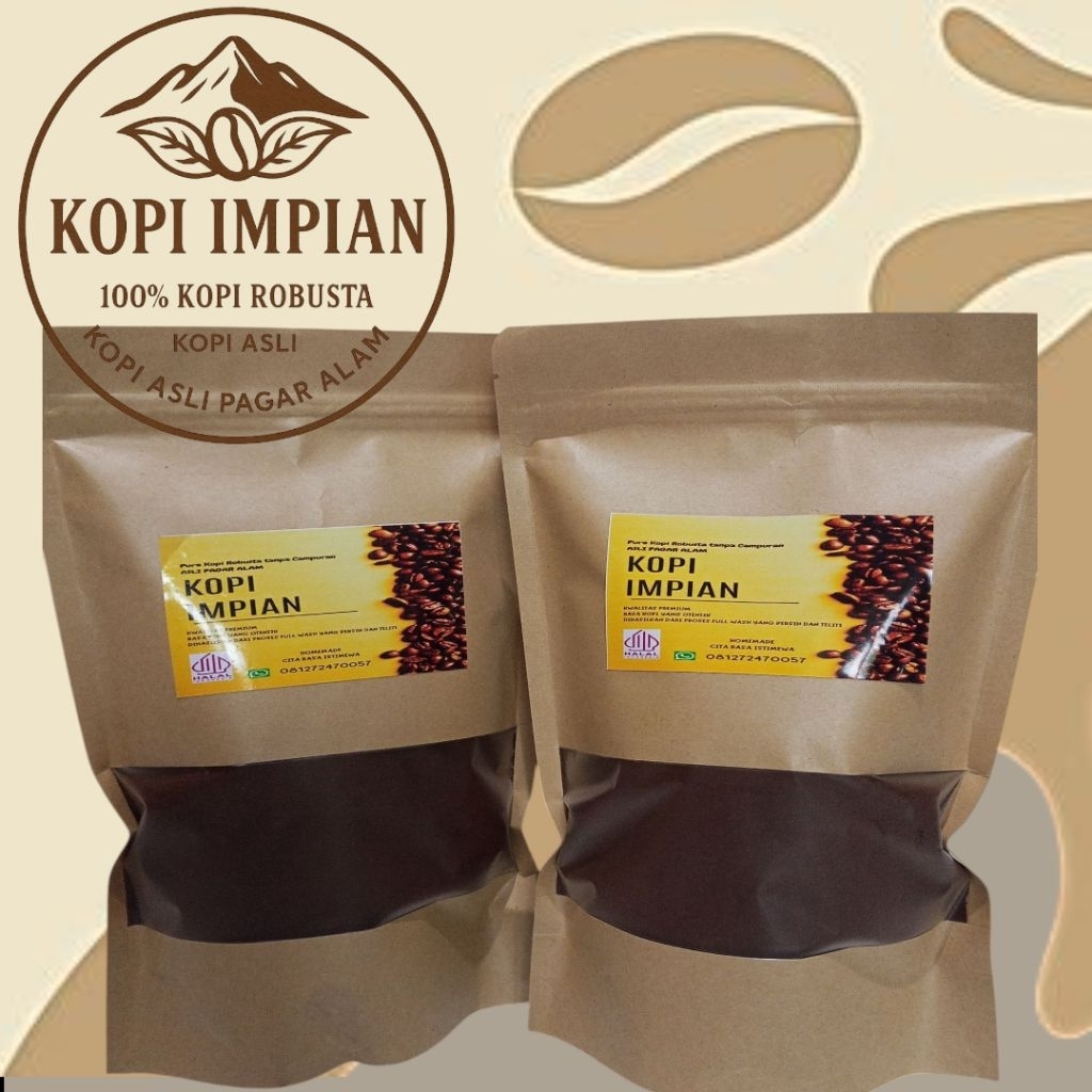 

KOPI BUBUK ASLI PAGAR ALAM GRADE 1 / KOPI IMPIAN 1Kg