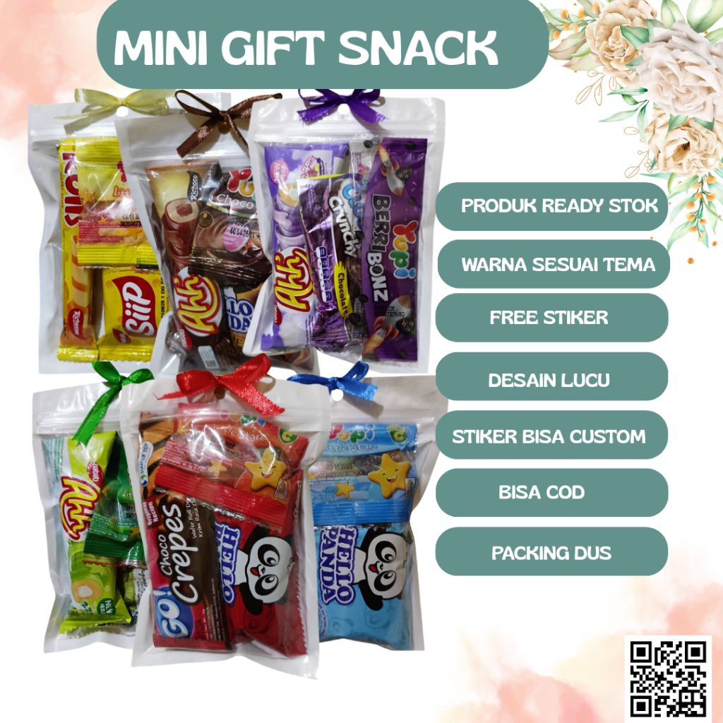 

Mini Gift Snack - Mini Hampers Ulang Tahun kelulusan Sekolah hari kemerdekaan Bisa Request Tulisan
