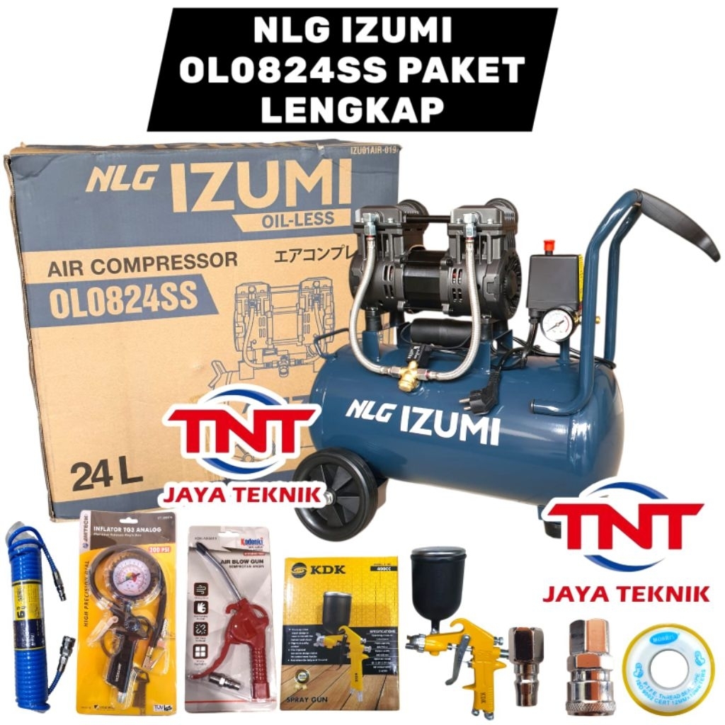 izumi OL0824SS Kompresor Udara Oilless