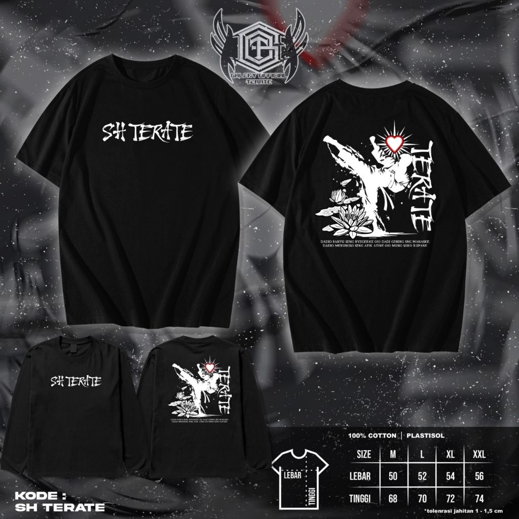 Kaos PSHT - Kaos Sh terate Motif Simple - Kaos PSHT Keren