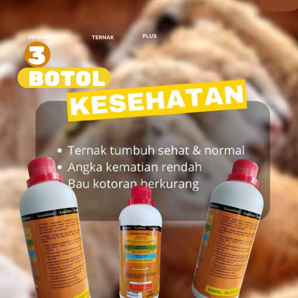 VITAMIN TERNAK IKAN / PENGGEMUK AYAM SAPI KAMBING / VITERNA NASA ASLI / VITERNA KAMBING