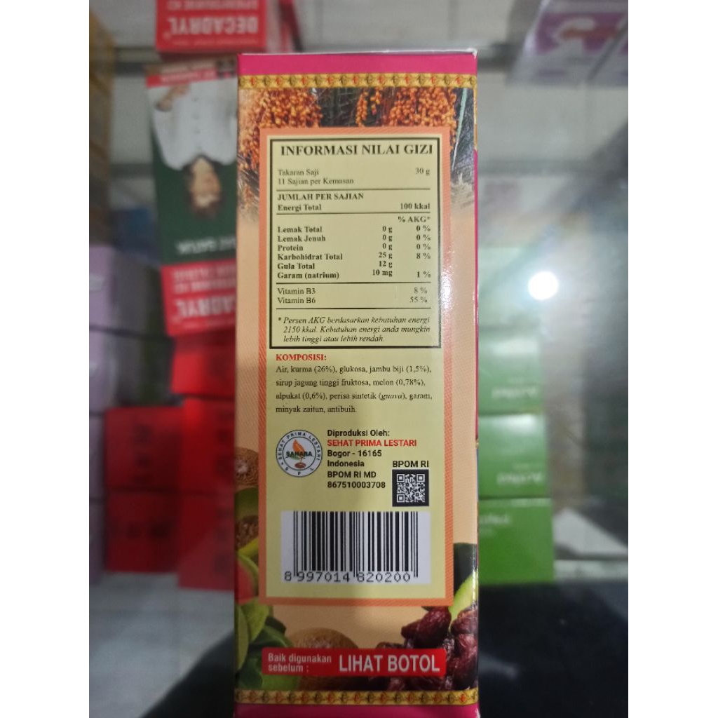 Sahara Squash madu Kurma & jambu biji