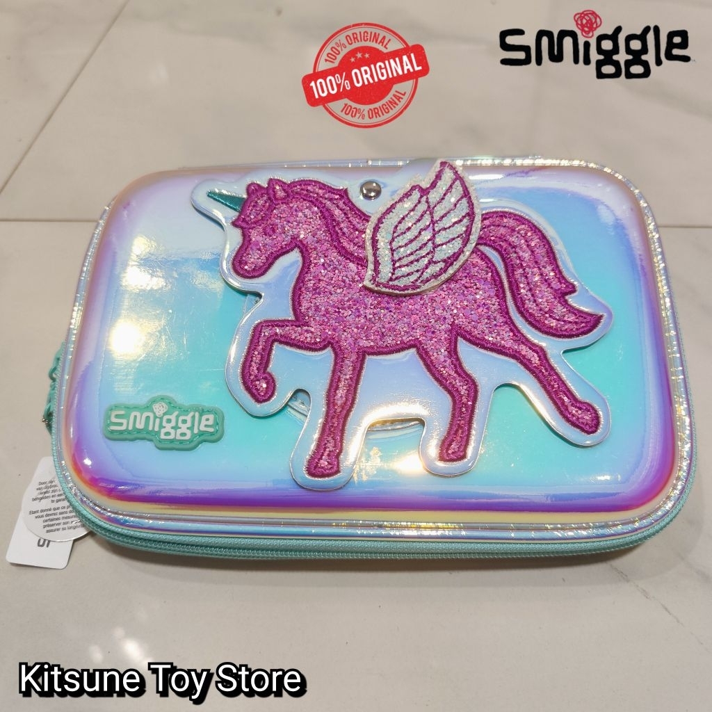 

Smiggle Unicorn Glitter Mirror Hardtop Pencil Case Believe Original - Tempat Pensil Cermin Anak Sekolah TK SD SMP