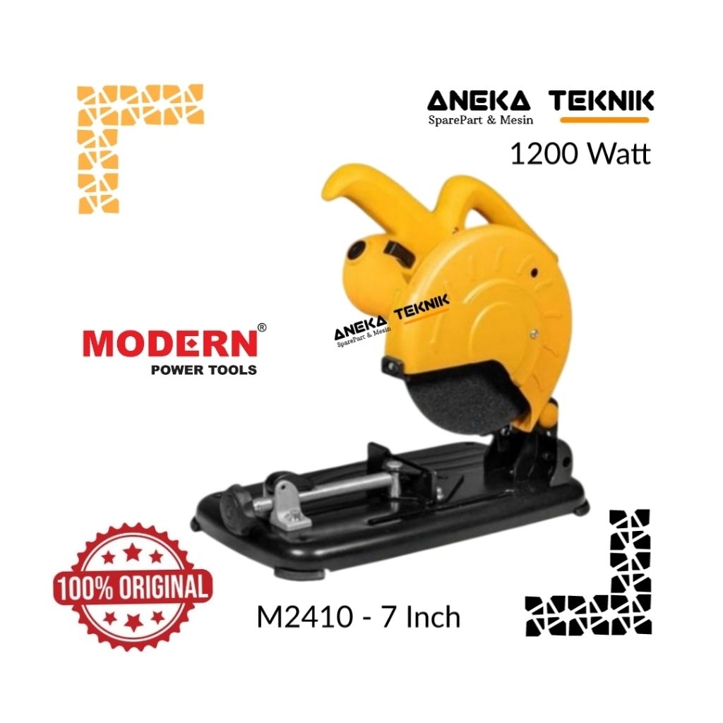 Aneka Teknik - Modern Mesin Potong Besi / Mesin Cut Off 7 inch M2410 / 1200 Watt Asli & Berkualitas