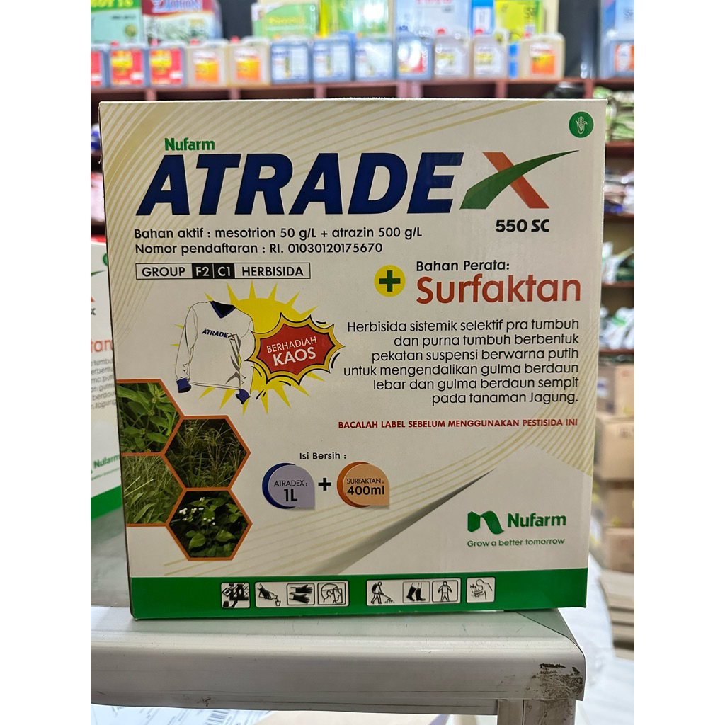 HERBISIDA ATRADEX 550SC Kemasan 1 Liter - Herbisida Selektif Jagung Ampuh