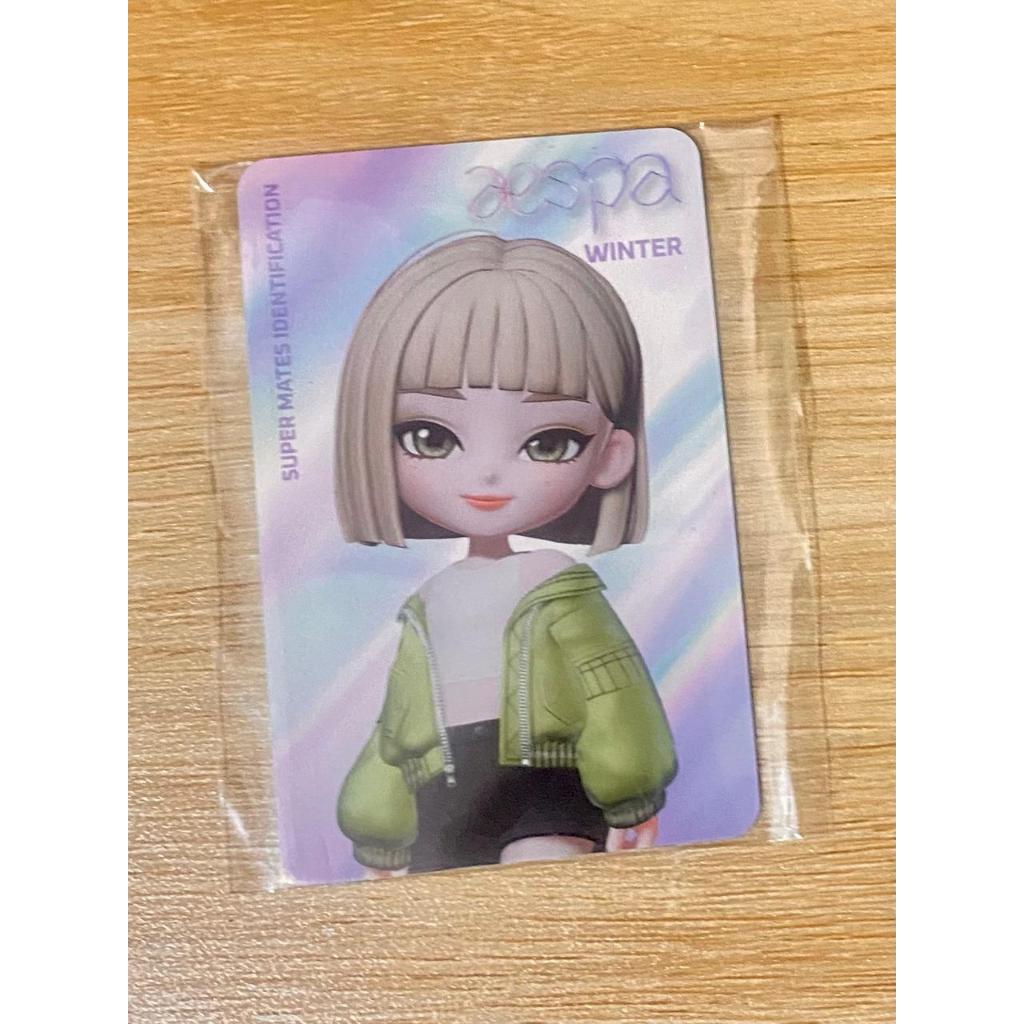 PHOTOCARD PC POCA OFFICIAL OFC WINTER AESPA SUPERMATES GAME CHARACTER CARD