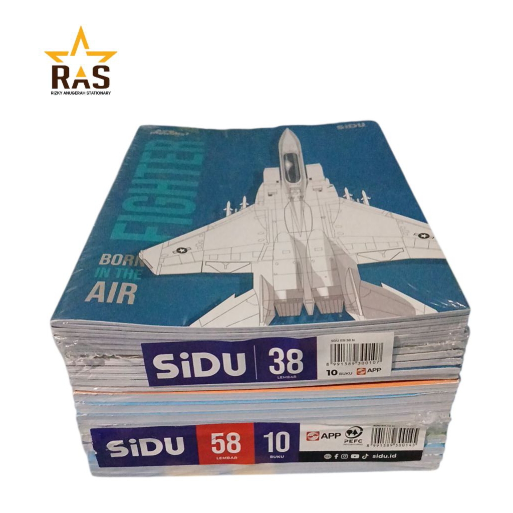 

( 1pack isi 10pcs ) Buku Tulis SIDU isi 38 / 58 Lembar - Sinar Dunia